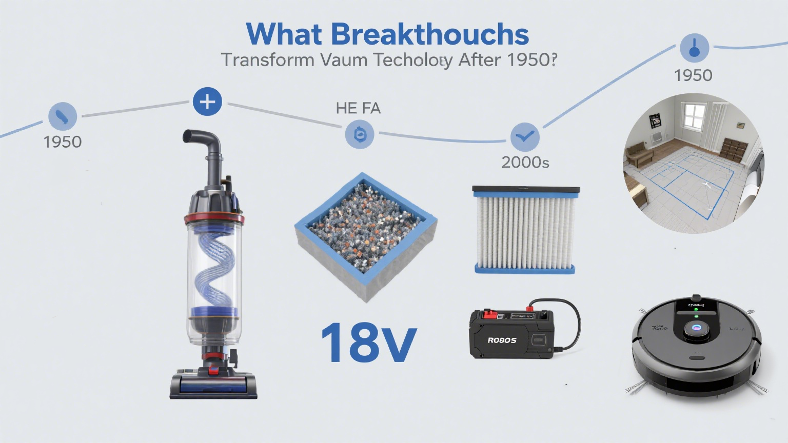 Jakie przełomy zmieniły technologię pr&oacute;żniową po roku 1950?