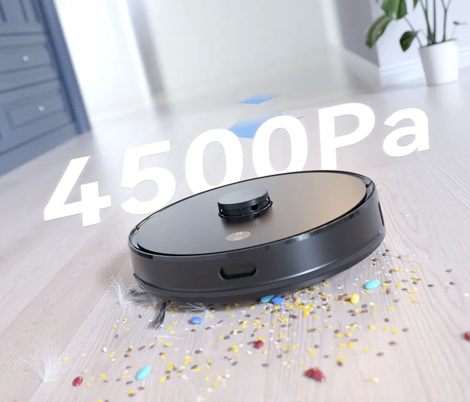 Laserowy robot próżniowy H50 4500Pa Ultra mocne ssanie
