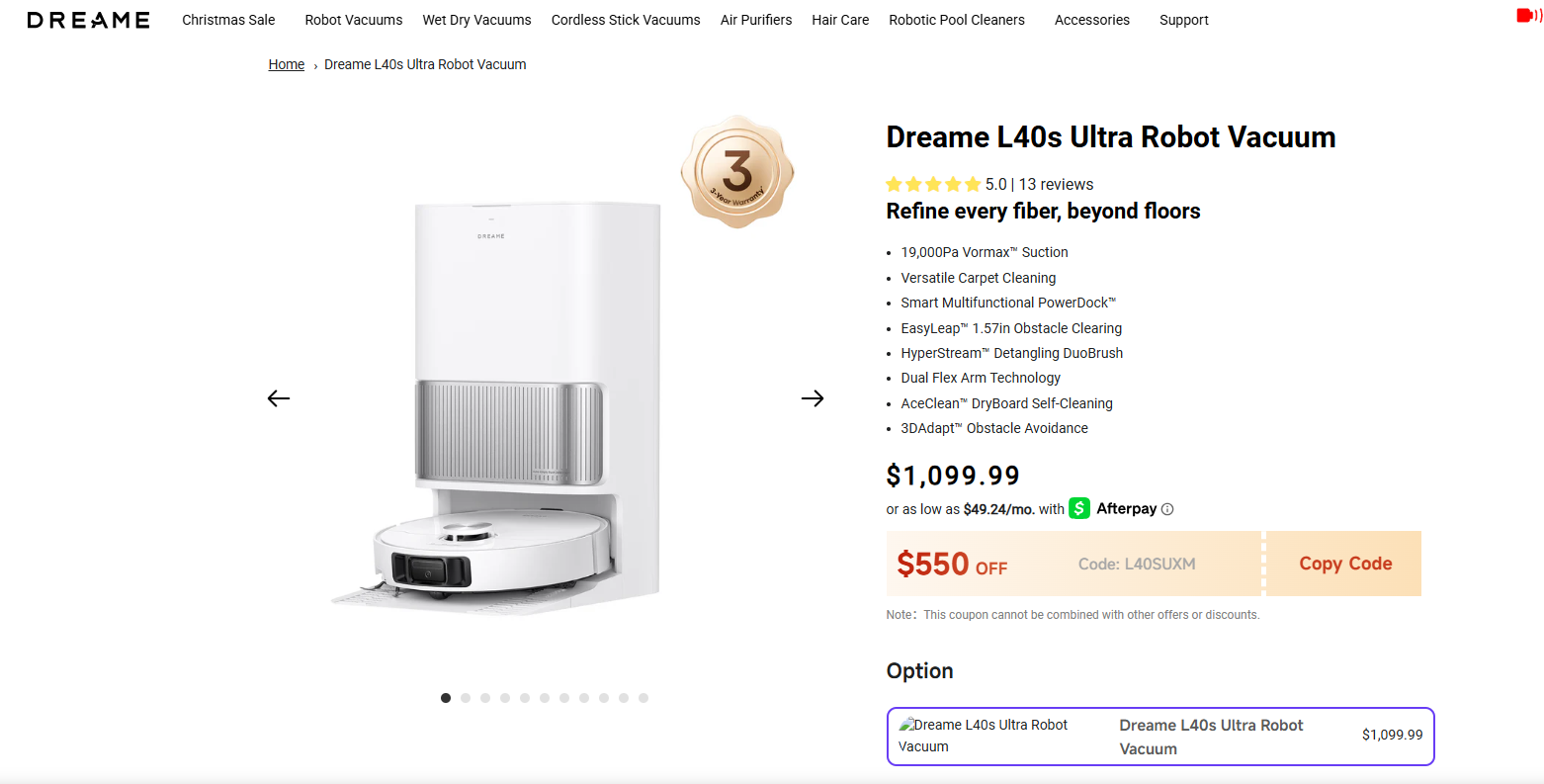 DREAME L40s Ultra